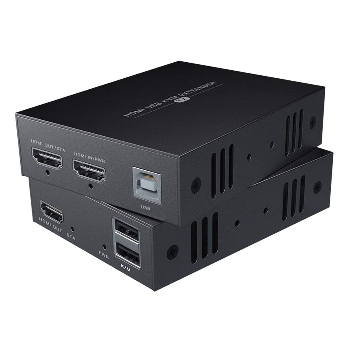 HDMI KVM USB Extender for Mouse and Keyboard Control of Remote Signals